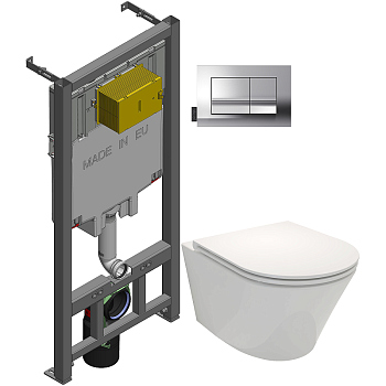 Комплект Jacob Delafon Rodin+ E21749RU-00 кнопка хром