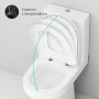 Унитаз-компакт AM.PM Spirit V2.0, C708600WH