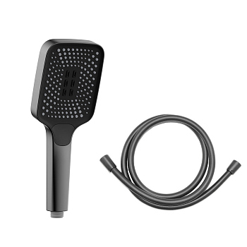 Ручной душ с шлангом Vincea VSHN-41HGM, вороненая сталь