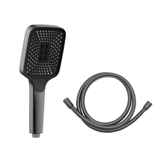 Ручной душ с шлангом Vincea VSHN-41HGM, вороненая сталь
