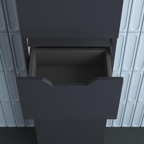 Пенал "Остин" 360 см напольный 1 ящик графит эмаль PLUS, ЛС-00002412