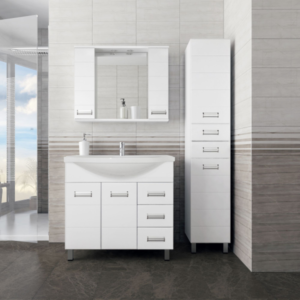 Тумба для комплекта Style Line Ирис 100 белая