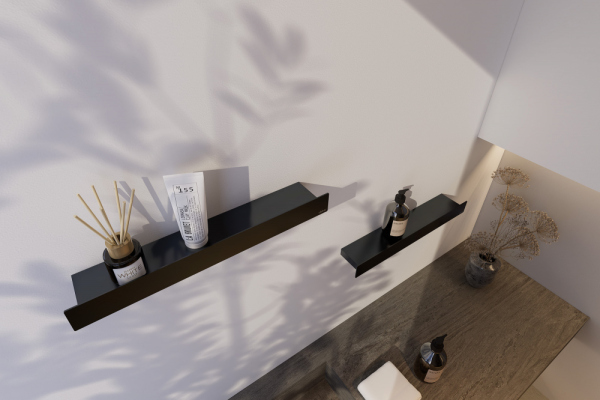 Полка ABBER Nischen AN3010MB черная матовая