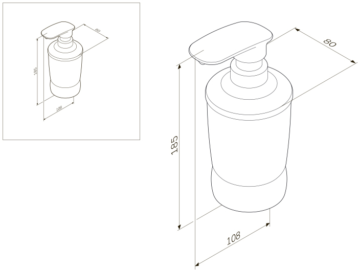 Дозатор AM.PM Sensation A3031900
