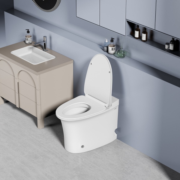 Унитаз ABBER Bequem AC1125P напольный белый с импульсным смывом