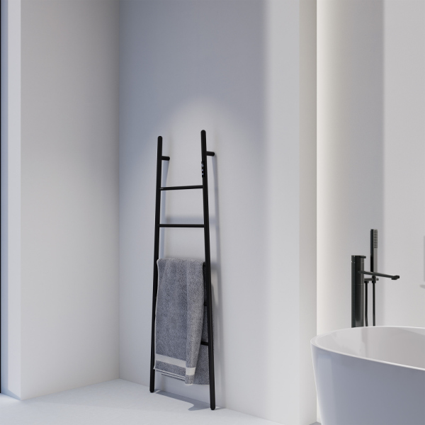 Полотенцесушитель электрический ABBER Treppe AH4705MB черный матовый