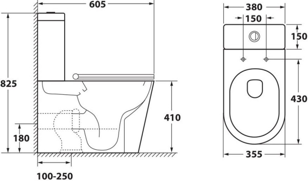 Унитаз-компакт Owl 1975 Vind Cirkel-G