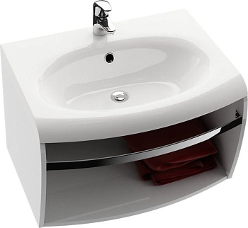 Тумба для комплекта Ravak Evolution 70 белая, с полотенцедержателем