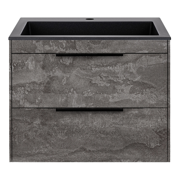 Тумба с раковиной Vincea Chiara 2D 600 подвесная, G.Stone, VMC-2C2600GS+VCB-13600B Тумба с раковиной Vincea Chiara 2D 600 подвесная, G.Stone, VMC-2C2600GS+VCB-13600B