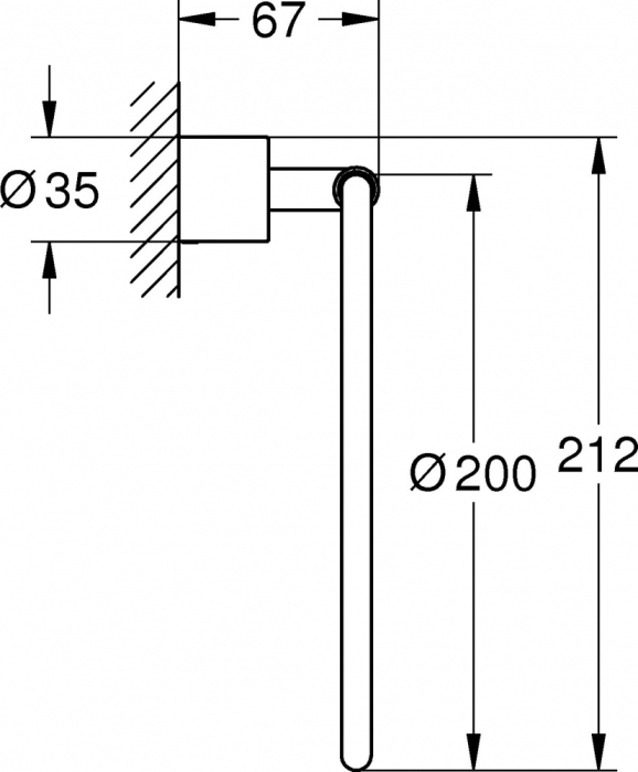 Полотенцедержатель Grohe Atrio New 40307003 хром