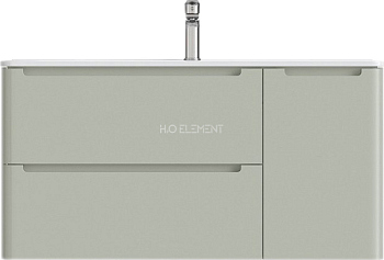 Тумба для комплекта Iddis Edifice 100 фисташково-серая