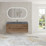 Тумба с раковиной Vincea Mia 1200 подвесная, 2 выкатных ящика soft close, V.Oak, VMC-2MC120VO+VBS-13123