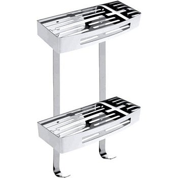 Мыльница CYTRO пряммоугольная двойная (нержавейка, хром) Hotelov? vybaven?