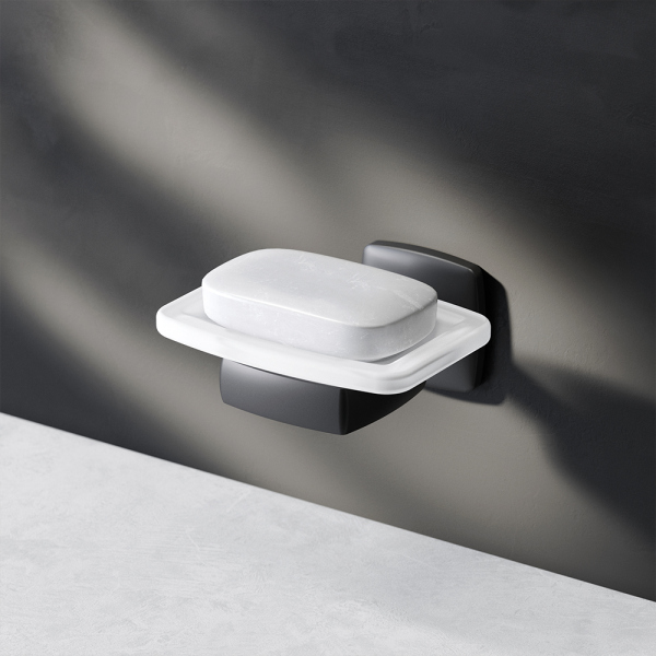 Мыльница стеклянная с настенным держателем AM.PM Gem, A9034222