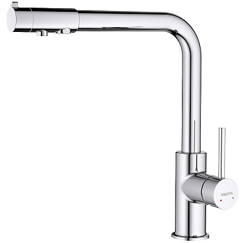 Смеситель для кухни Aquatek Европа AQ1386CR Хром Смеситель для кухни Aquatek Европа AQ1386CR Хром