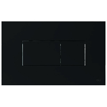 Панель пневматическая двойная OLI Karisma, пластик soft-touch черный