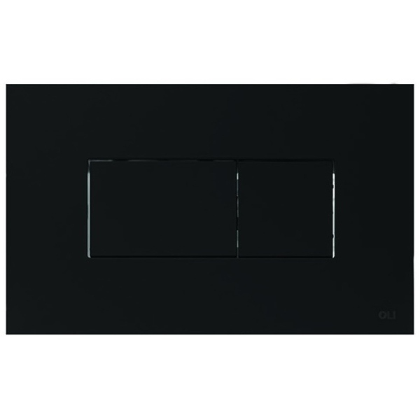Панель пневматическая двойная OLI Karisma, пластик soft-touch черный