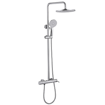 Душевая стойка ABBER Emotion AF8816L с изливом, хром