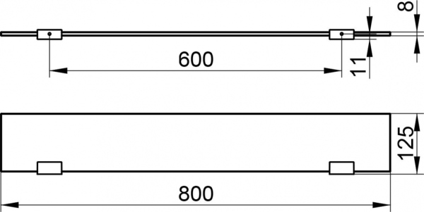 Полка Keuco Collection Moll 12710 80 см