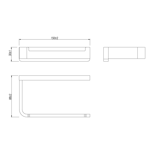 Держатель для туалетной бумаги Lemark SMOOTH LINE открытый , хром (9721007) Держатель для туалетной бумаги Lemark SMOOTH LINE открытый , хром (9721007)