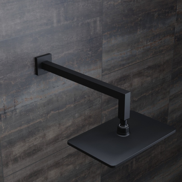 Кронштейн для верхнего душа в стену, квадратный, черный матовый, Optima Home, IDDIS (OPH41BSi61) Кронштейн для верхнего душа в стену, квадратный, черный матовый, Optima Home, IDDIS (OPH41BSi61)