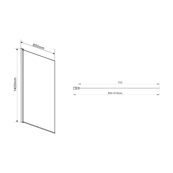 Душевая шторка на ванну Vincea VSB-11800CL, 800*1400, хром, стекло прозрачное Душевая шторка на ванну Vincea VSB-11800CL, 800*1400, хром, стекло прозрачное