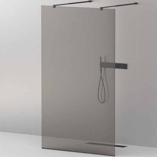 Душевая перегородка Cezares, LIBERTA-L-2-80-GR-NERO