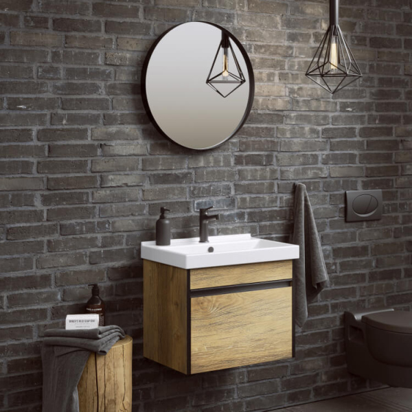 Подвесная тумба без раковины AQWELLA 50 см, URB0105DB