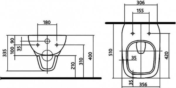 Унитаз подвесной IFO Sjoss RP313100600