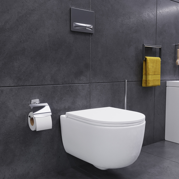 Подвесной унитаз безободковый с функцией биде с сиденьем микролифт Damixa Sirius, DX86C1800SC