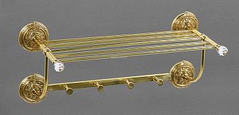 Полотенцедержатель ART&MAX BAROCCO CRYSTAL AM-2032-Do-Ant-C, Античное золото