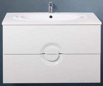 Belbagno База под раковину подвесная с двумя выкатными ящиками с доводчиками, ONDA-1000-2C-SO-BL