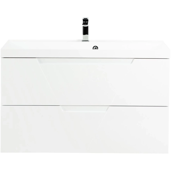 Belbagno База под раковину подвесная с двумя выкатными ящиками с доводчиками, VITTORIA-1000-2C-SO-BL