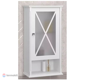 Шкаф Opadiris Палермо 46 подвесной 1 створч., цвет белый, правый, 00-00007336