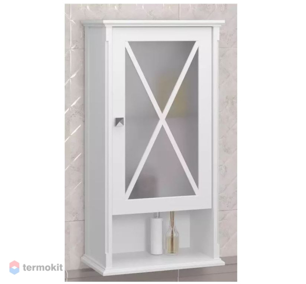 Шкаф Opadiris Палермо 46 подвесной 1 створч., цвет белый, правый, 00-00007336