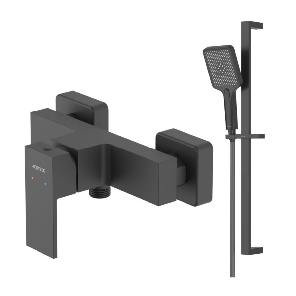 Смеситель для душа Aquatek Либра AQ1632MB Черный матовый