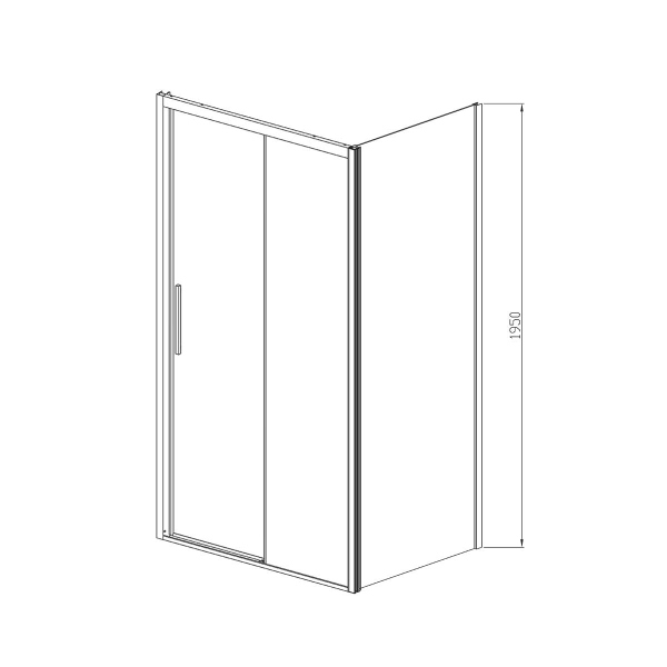 Душевой уголок Vincea Soft VSR-3SO9011CLGM, 1100*900, вороненая сталь, стекло прозрачное