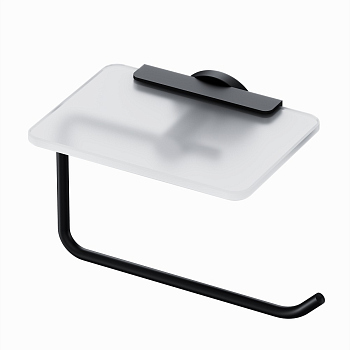 Держатель для туалетной бумаги с полкой, черный AM.PM X-Joy, A85A341522 Держатель для туалетной бумаги с полкой, черный AM.PM X-Joy, A85A341522