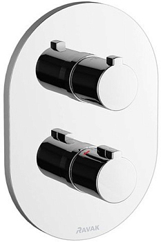 Термостат Ravak Chrome CR 063.00 С ВНУТРЕННЕЙ ЧАСТЬЮ для ванны с душем