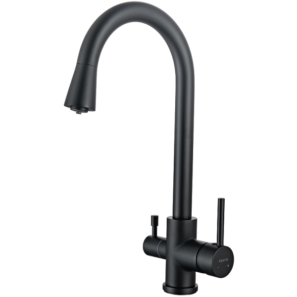 Смеситель для кухни Aquatek AQ1085MB Черный матовый Смеситель для кухни Aquatek AQ1085MB Черный матовый
