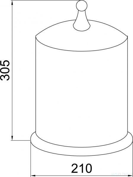Мусорное ведро Boheme Imperiale 10424