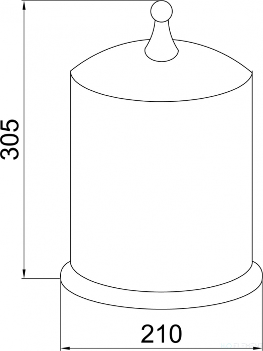 Мусорное ведро Boheme Imperiale 10424