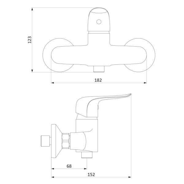 Смеситель для душа Damixa Palace Evo, 322000000