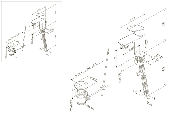 Смеситель AM.PM Like F8092116 для раковины