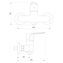 Смеситель для душа Damixa Palace Evo, 322000000