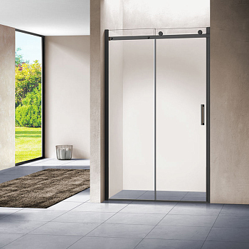 Душевая дверь Vincea Como VPS-1C120CLB, 1200, черный, стекло прозрачное,