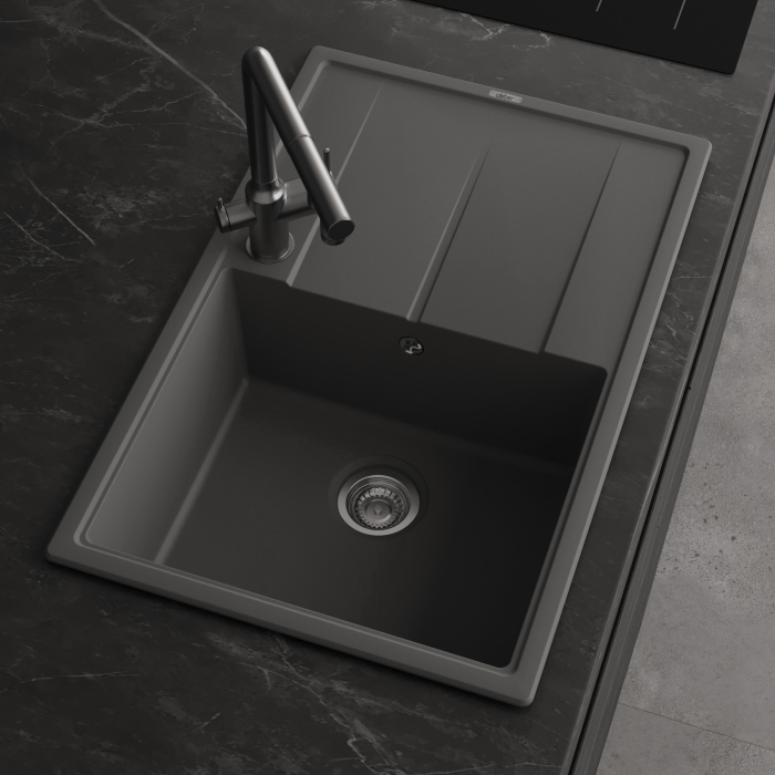 Кухонная мойка ABBER Quarz AQ2904G серый