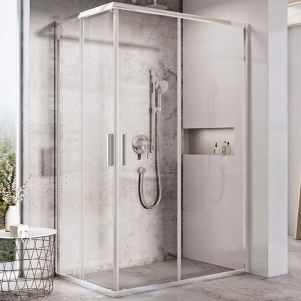 BLSRV2K-100 блестящий+Transparent, дверь для комбинации с дверью