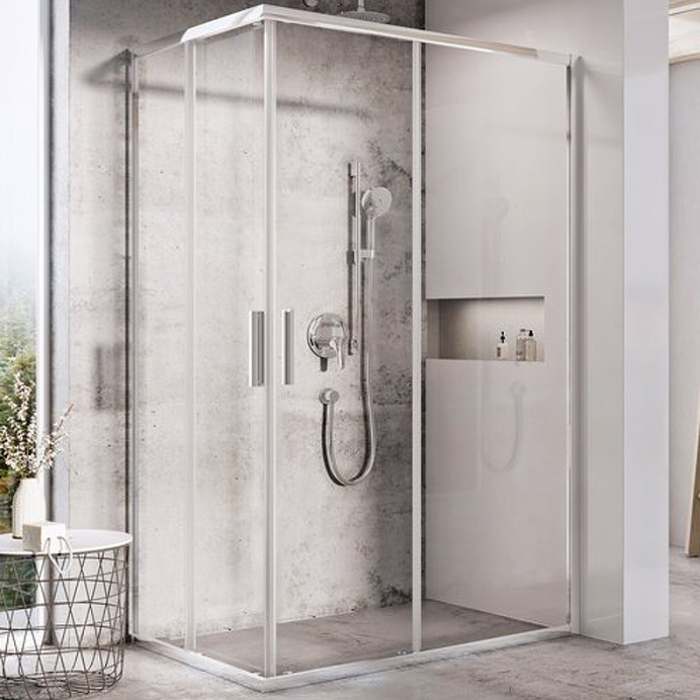 BLSRV2K-100 блестящий+Transparent, дверь для комбинации с дверью