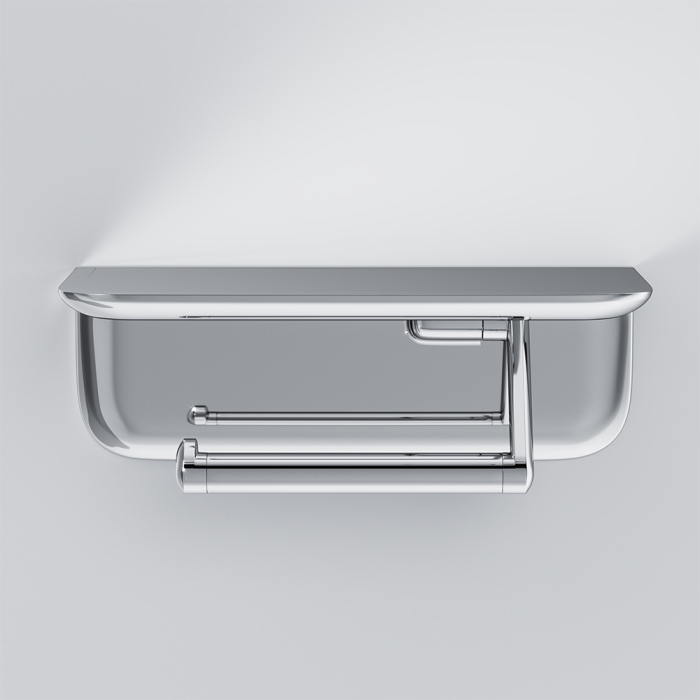 Держатель туалетной бумаги AM.PM Sensation A30341500 с полкой